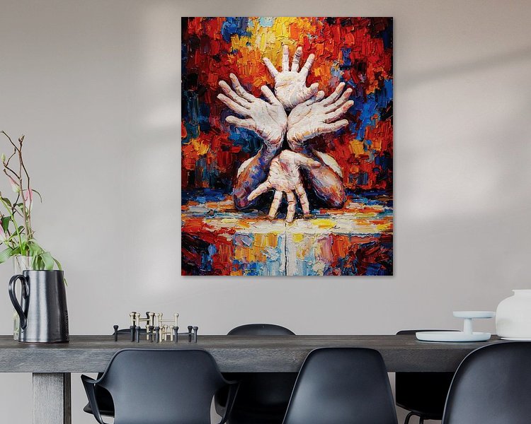 Example of the artwork in a room