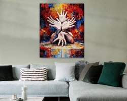 Example of the artwork in a room