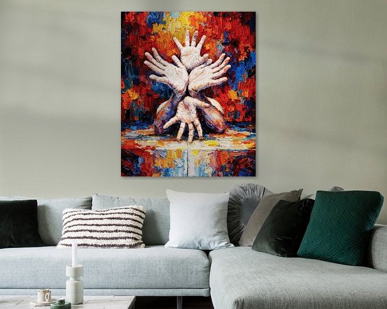 Example of the artwork in a room