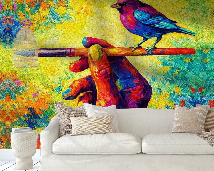 Example of the artwork in a room
