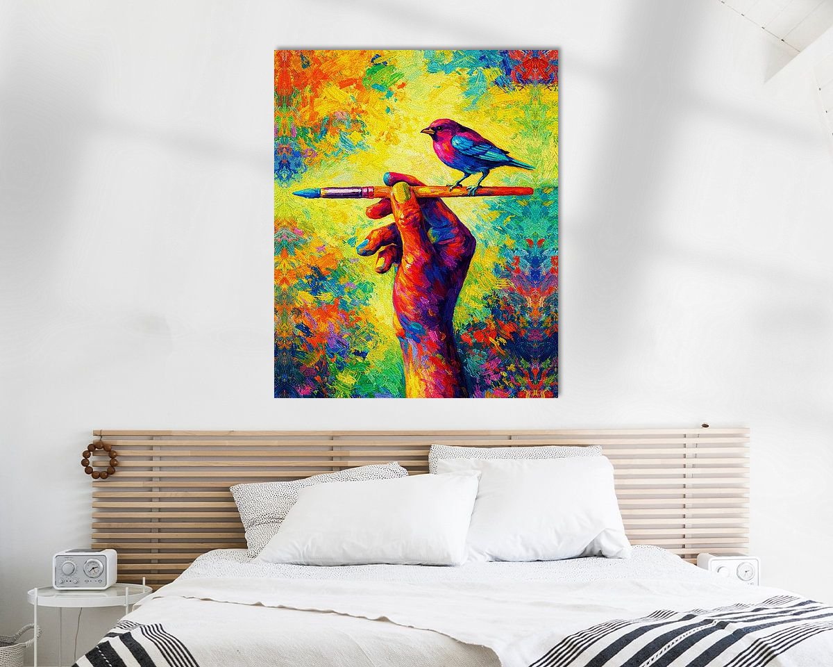 Example of the artwork in a room