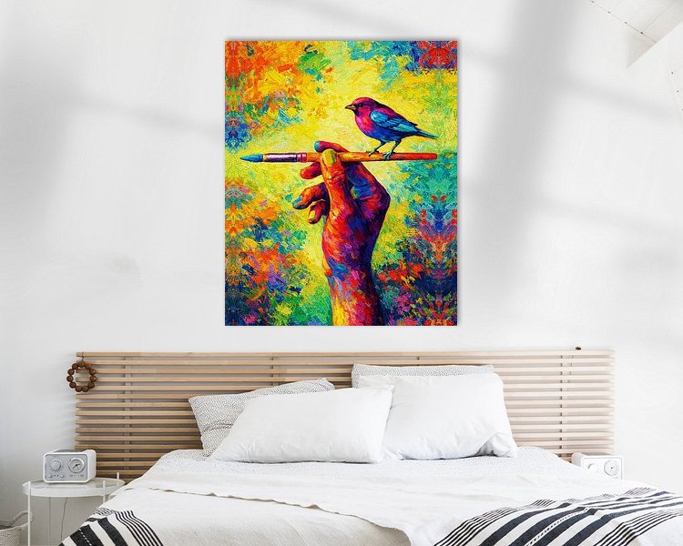 Example of the artwork in a room