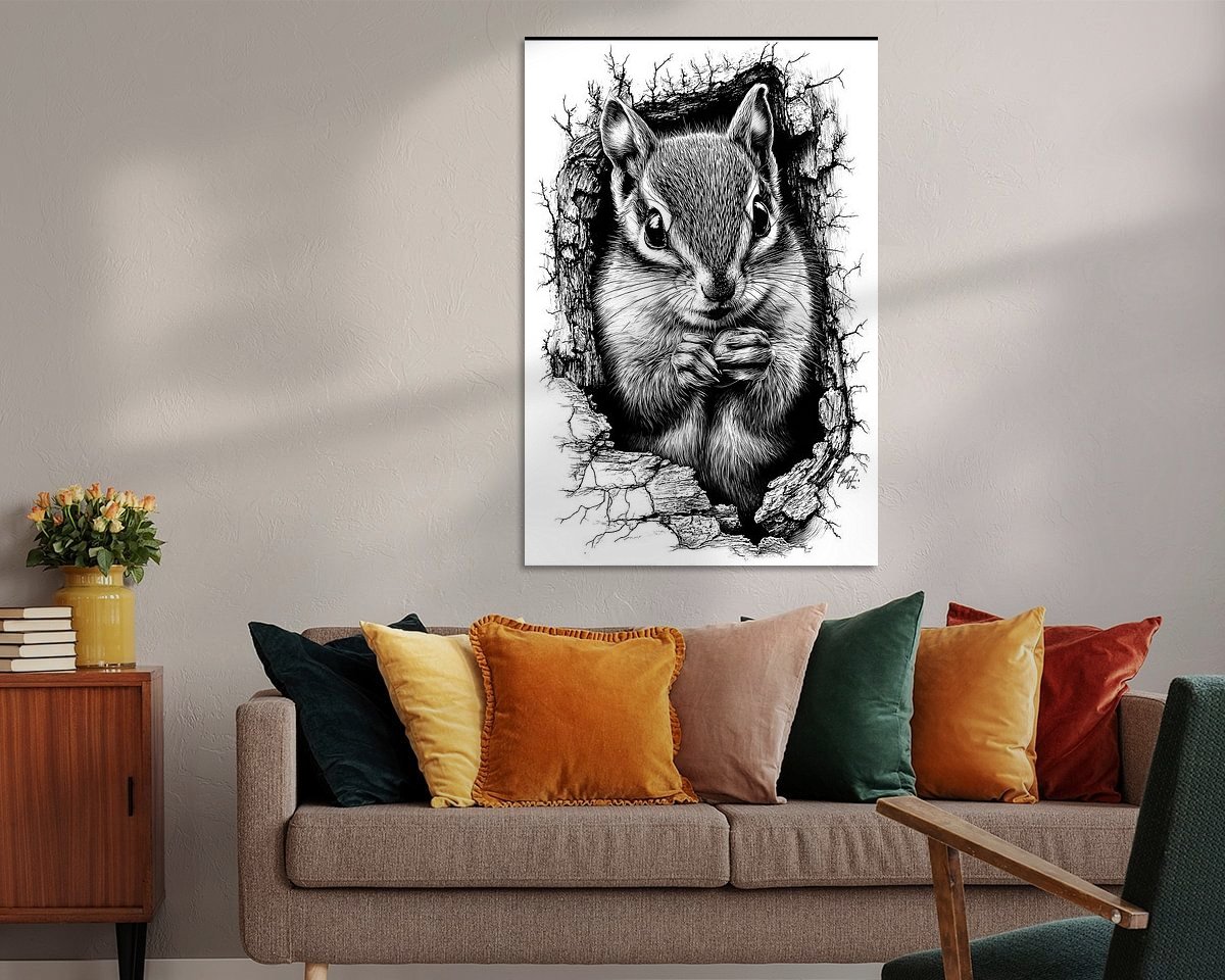 Example of the artwork in a room
