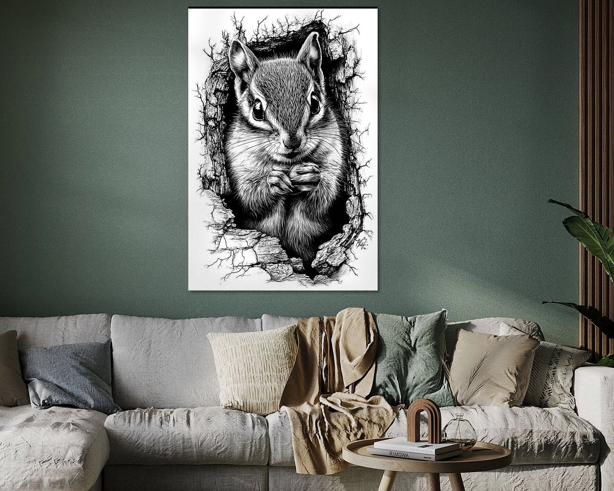 Example of the artwork in a room