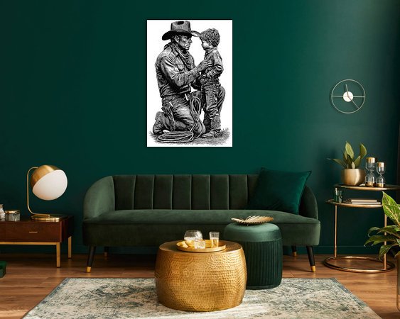 Example of the artwork in a room