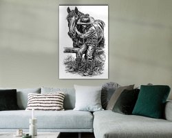 Example of the artwork in a room