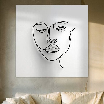 Zeichnung eines Frauengesichts von TheXclusive Art