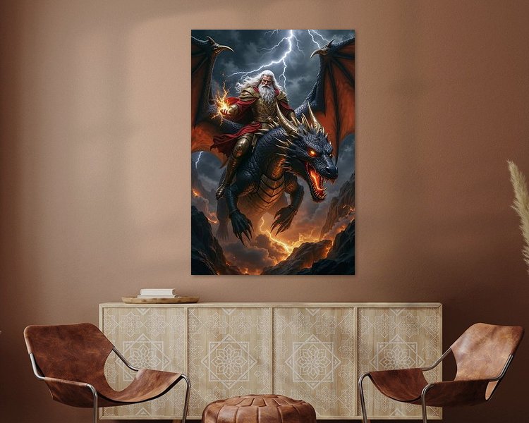 Example of the artwork in a room