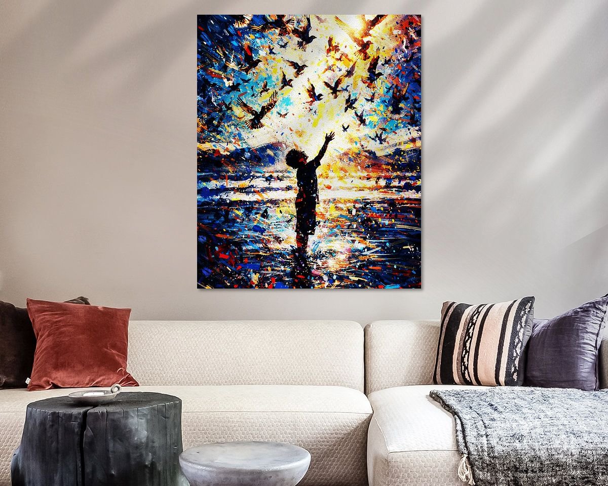 Example of the artwork in a room