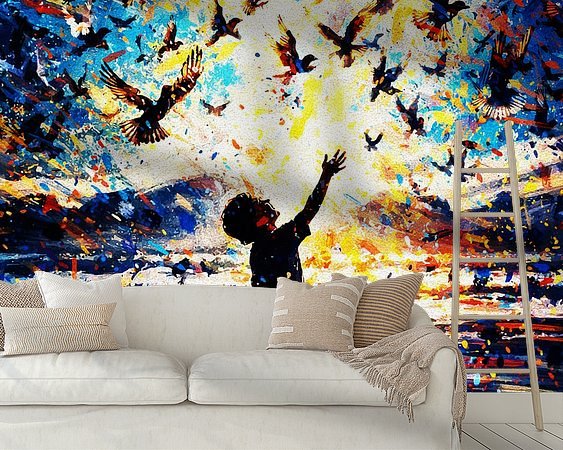 Example of the artwork in a room