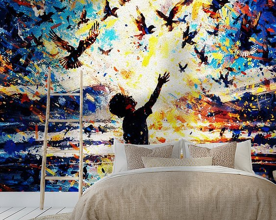 Example of the artwork in a room