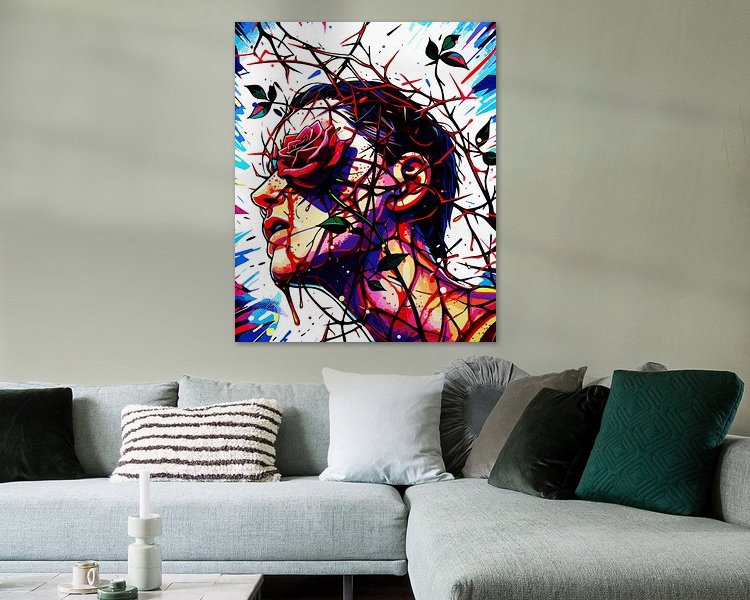 Example of the artwork in a room