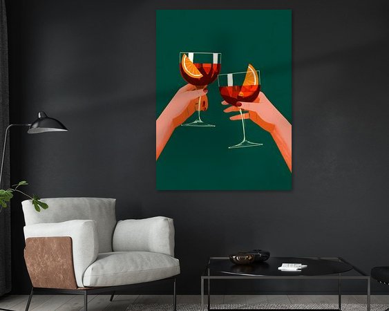 Example of the artwork in a room