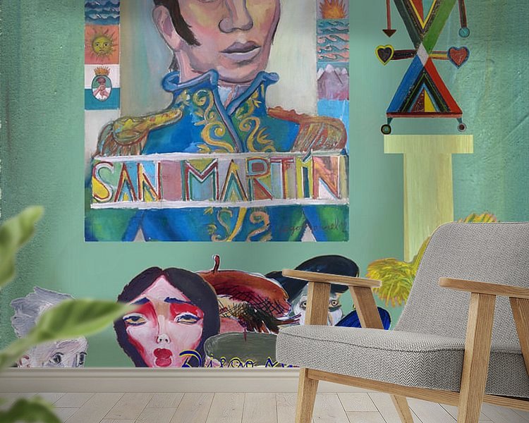 Example of the artwork in a room