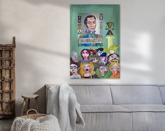 Example of the artwork in a room