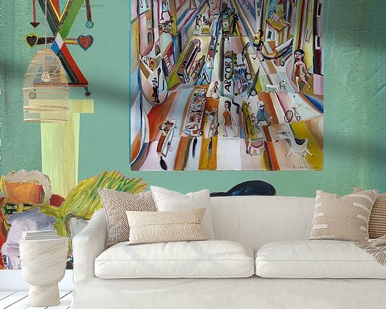 Example of the artwork in a room