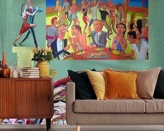 Example of the artwork in a room