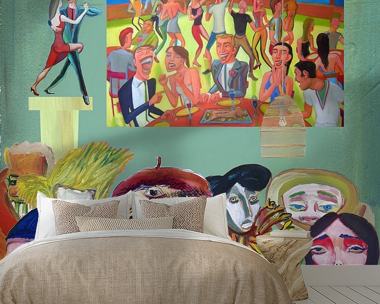 Example of the artwork in a room