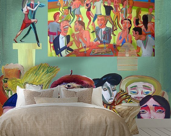 Example of the artwork in a room