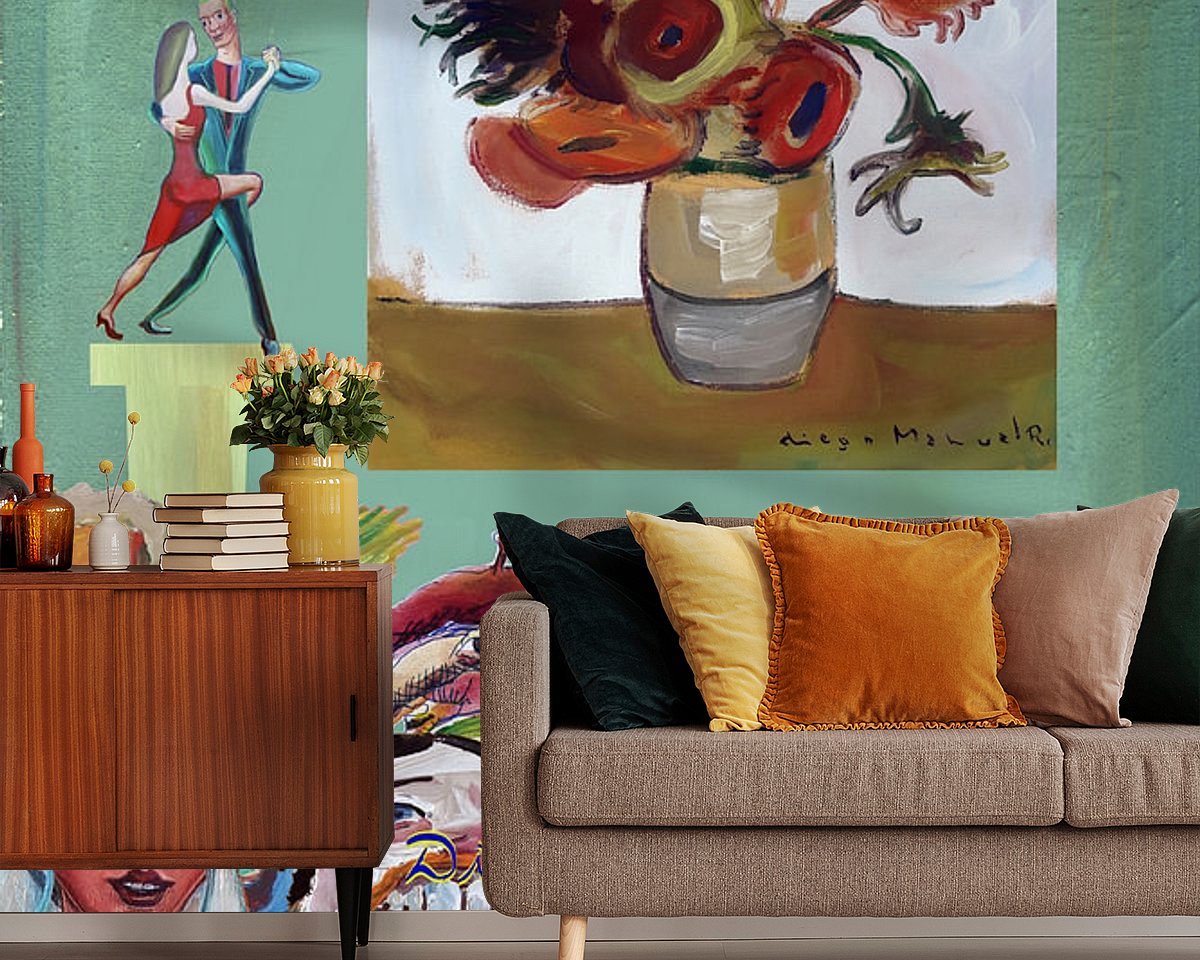 Example of the artwork in a room