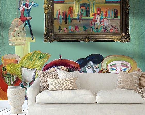 Example of the artwork in a room