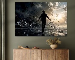 Example of the artwork in a room