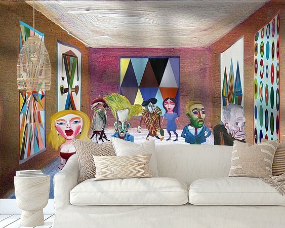 Example of the artwork in a room