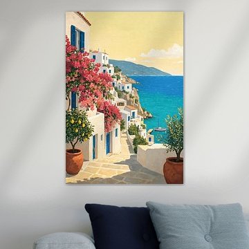Sun-Drenched Serenity: A Coastal Mediterranean Escape by Winston Sobalvarro