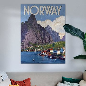 Norwegisches Fjorddorf