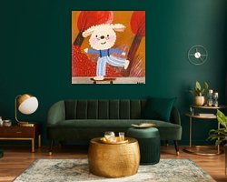 Example of the artwork in a room