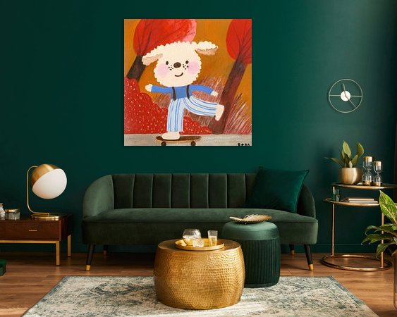 Example of the artwork in a room