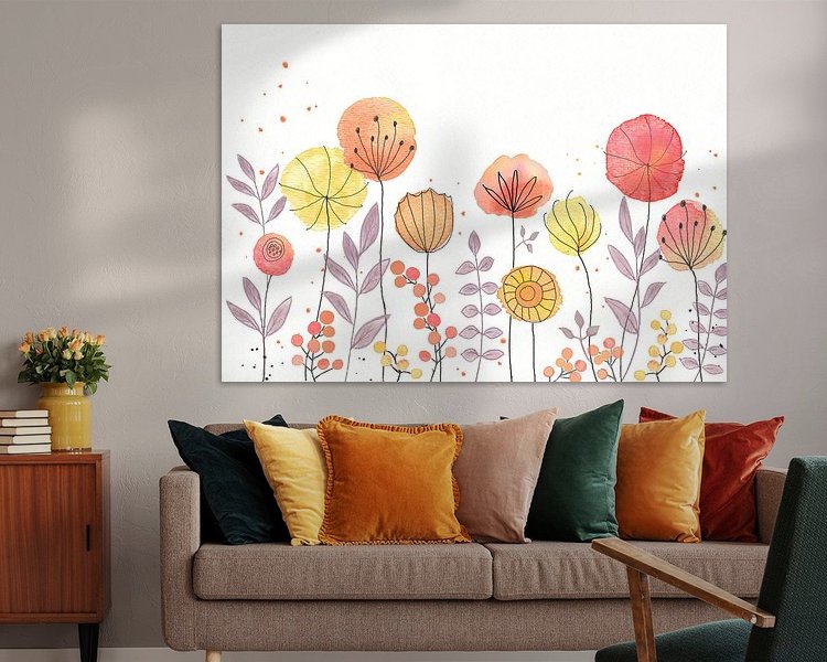 Example of the artwork in a room
