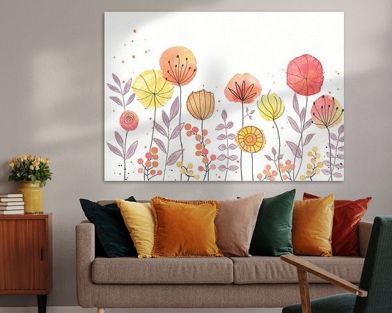 Example of the artwork in a room