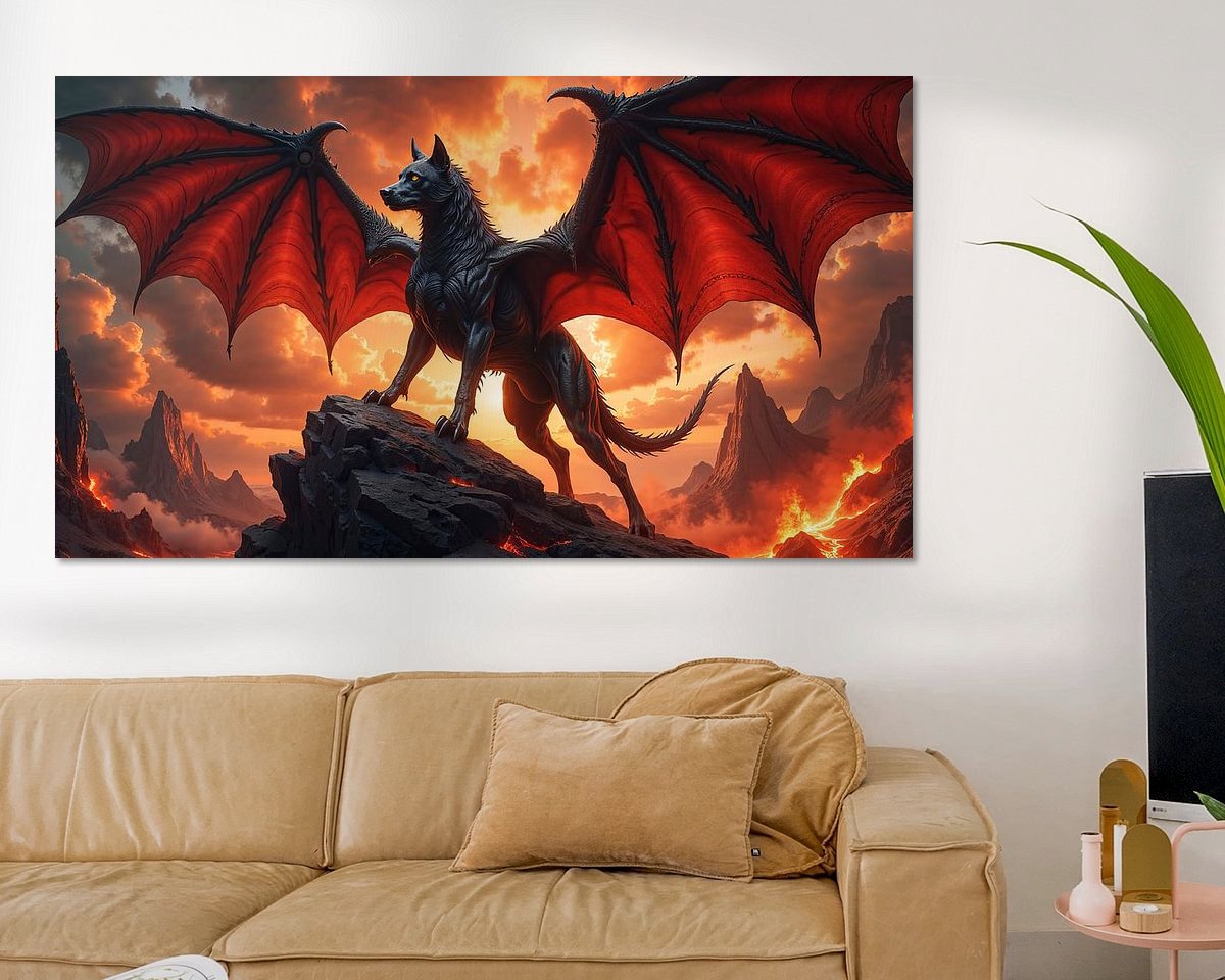 Example of the artwork in a room