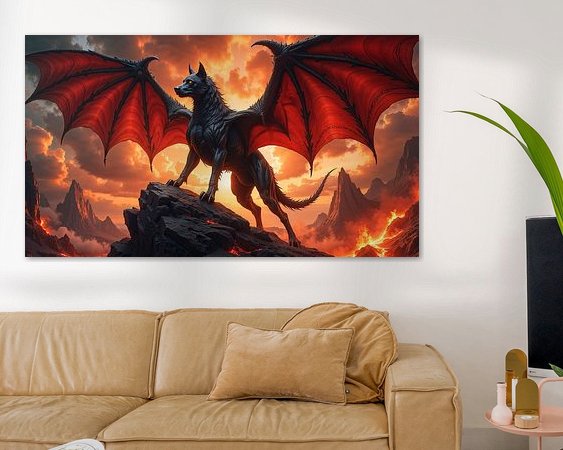 Example of the artwork in a room