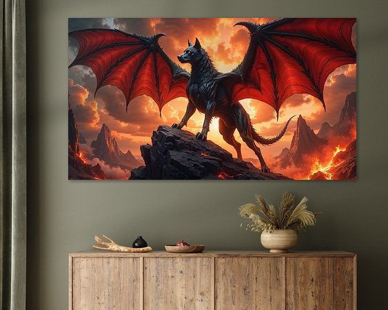 Example of the artwork in a room