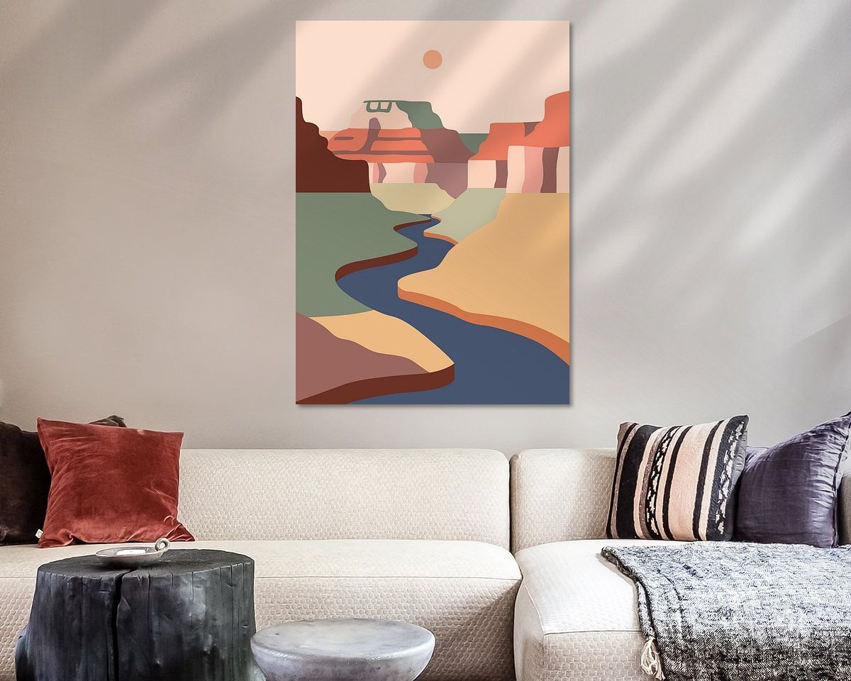 Example of the artwork in a room