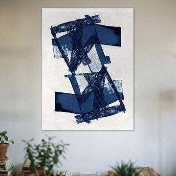 Dynamische Formen in Marineblau von cartissi