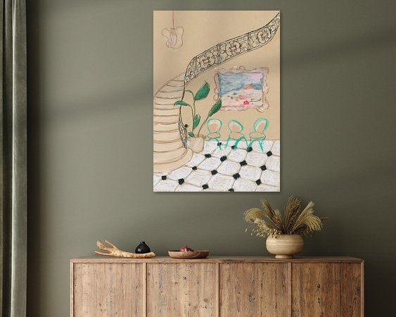 Example of the artwork in a room