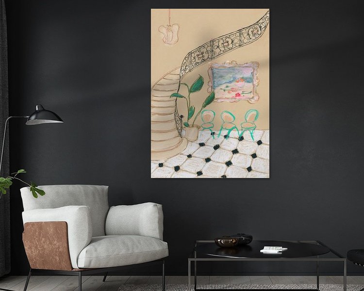 Example of the artwork in a room
