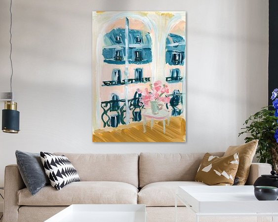 Example of the artwork in a room
