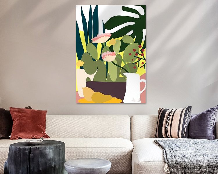 Example of the artwork in a room