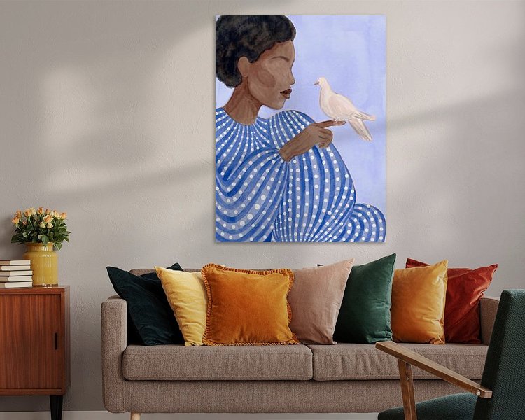 Example of the artwork in a room