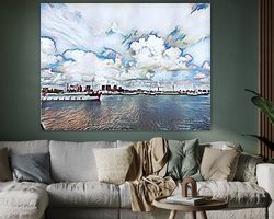 Example of the artwork in a room