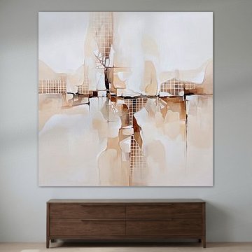 Abstract werk in beige tinten van ¡ guay !