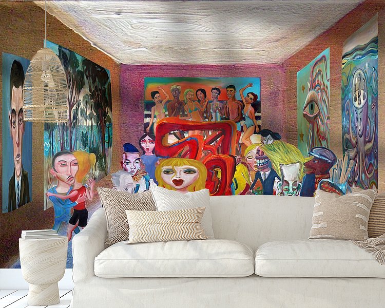 Example of the artwork in a room