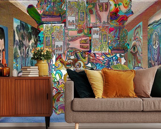 Example of the artwork in a room