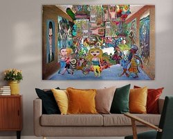 Example of the artwork in a room