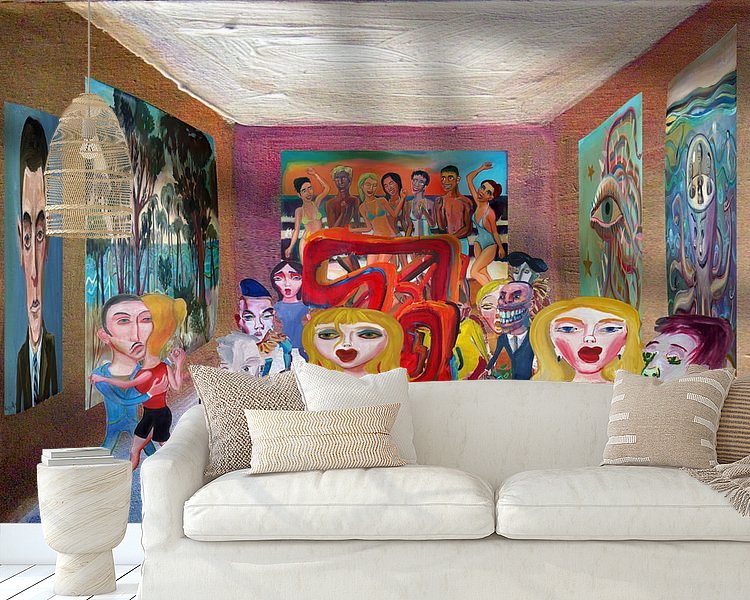 Example of the artwork in a room