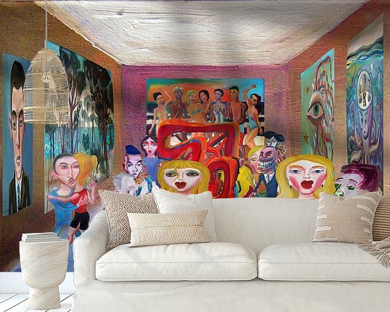 Example of the artwork in a room